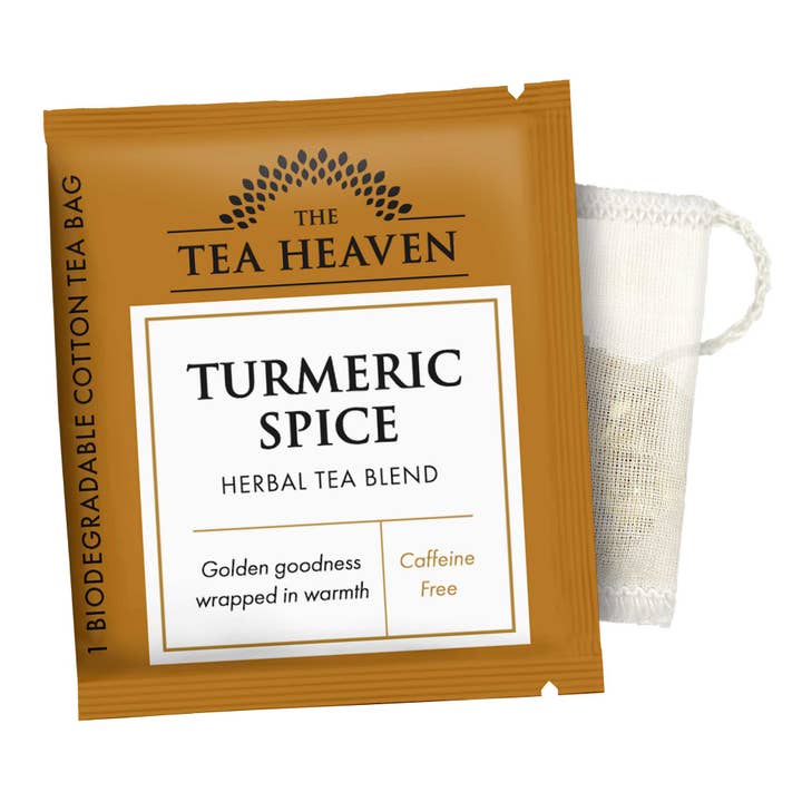 The Tea Heaven - Vendita all'ingrosso Tè in bustine - Bustina di tè alla curcuma confezionata singolarmente