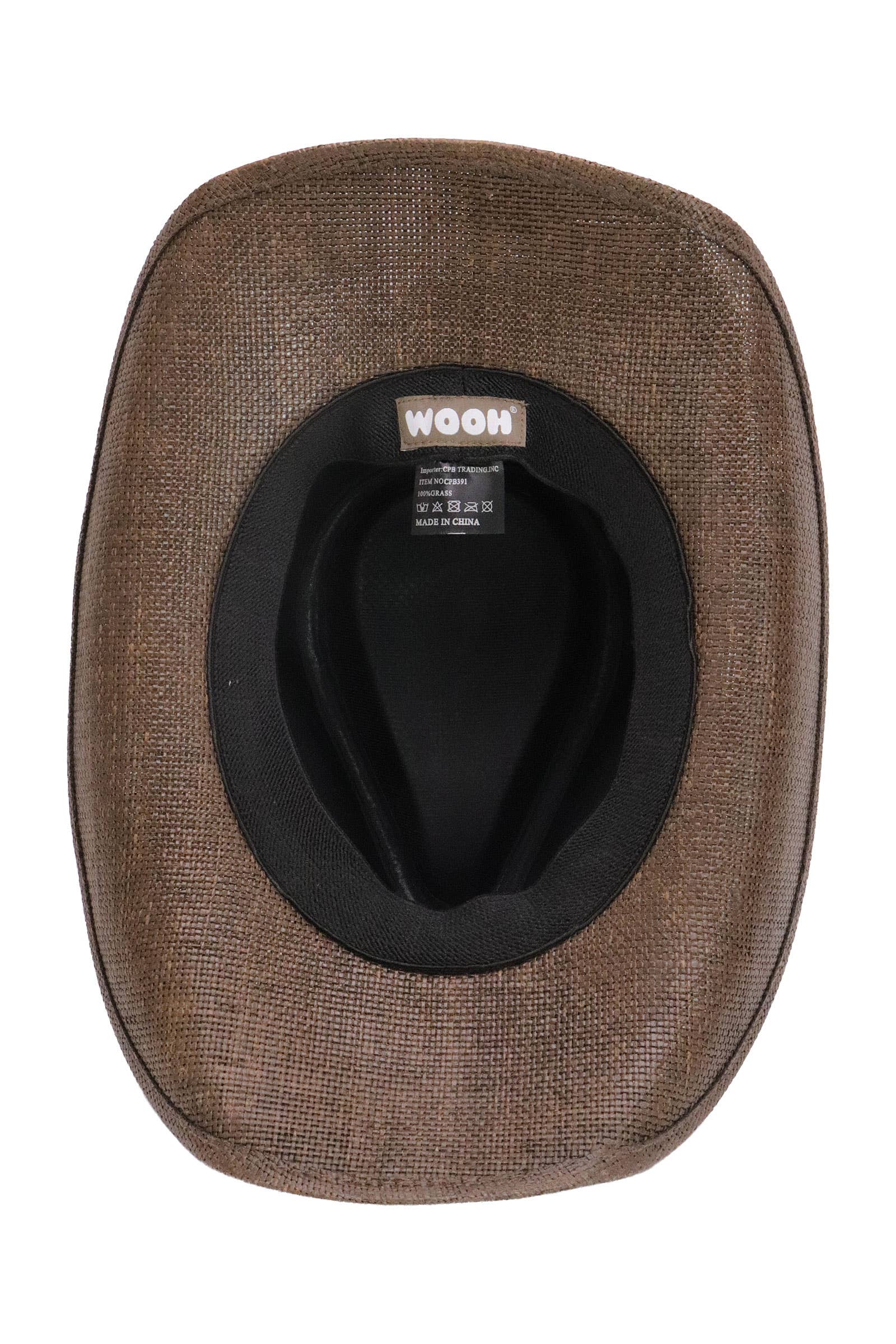 Cap Zone – Engroshandel Cowboyhat - Dame – Bronzeret ravfarvet concho blomsterbælte cowboyhat28