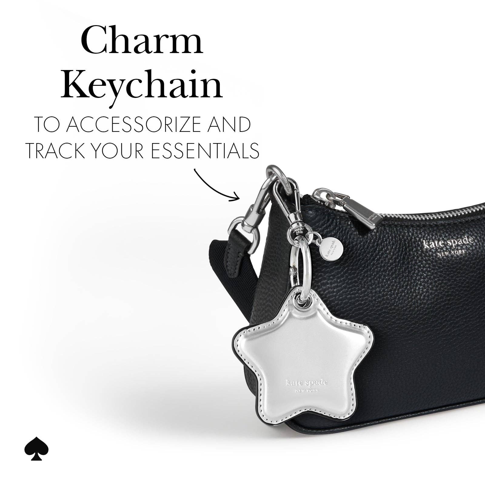 ケイトスペード Star Charm AirTag キーチェーン kate spade new york Star Charm AirTag Keychain
