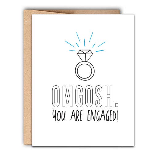 OMGOSH you are Engaged! for wholesale by Stack Paper Press