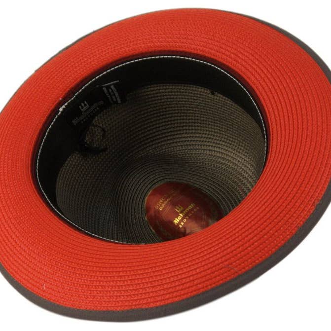 Epoch hats - Wholesale Fedora - Unisex - Polybraid Two Tone Fedora Hats with Grosgrain Band 6