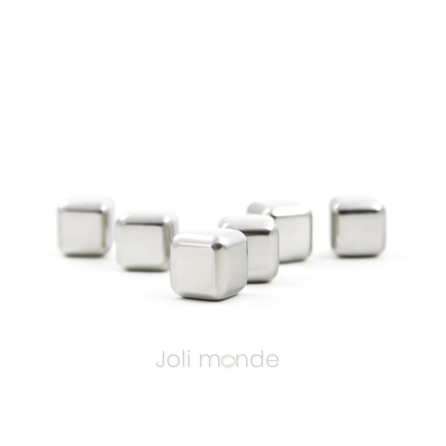 Joli Monde - Wholesale Ice Tray/Mold - Set of 6 stainless steel ice cubes2