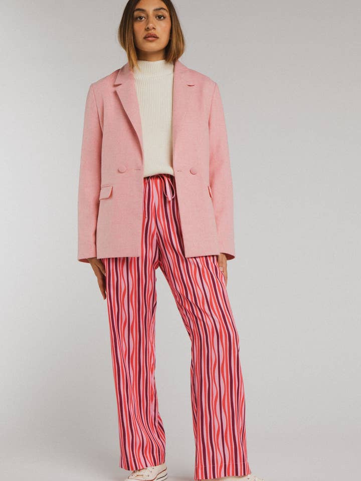 Laure Pink Stripes Pants for wholesale by Elise Chalmin