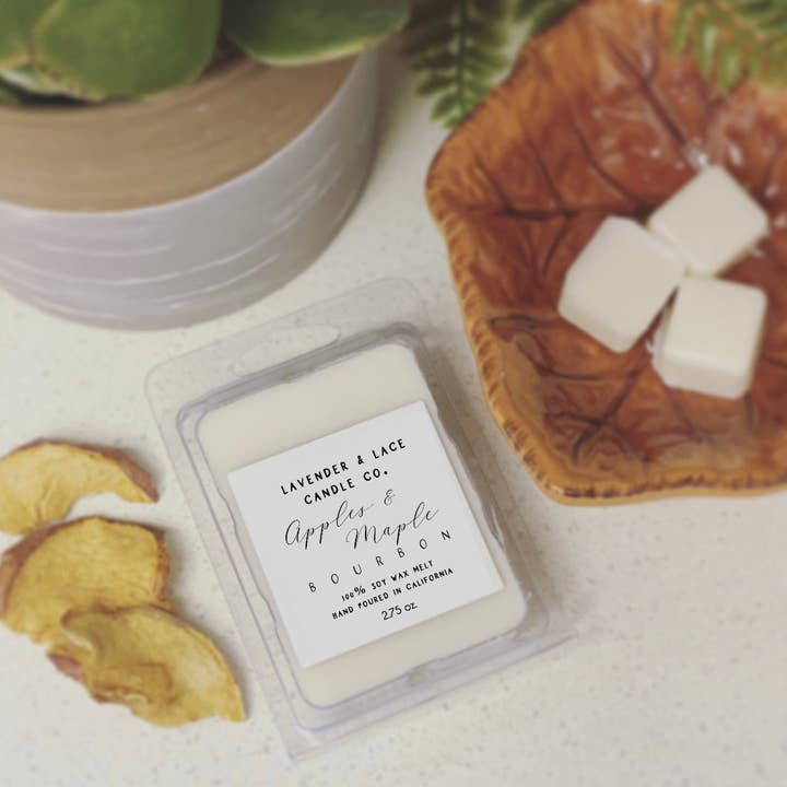 Apples & Maple Bourbon Wax Melts for wholesale by Lavender & Lace Candle Co