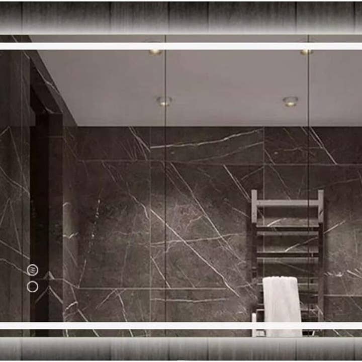 LED Bathroom Mirror 1 Color Light Touch&FogPad 80x60cm L8037 for wholesale by DEENZ