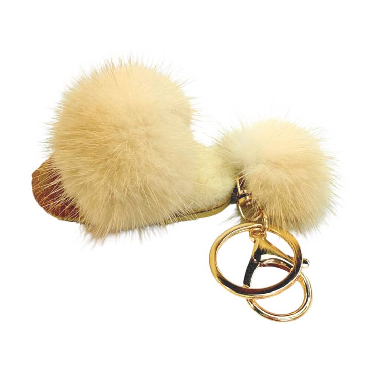 Queens Designs - Wholesale Keychain - Women's - Furry Bag Charms4