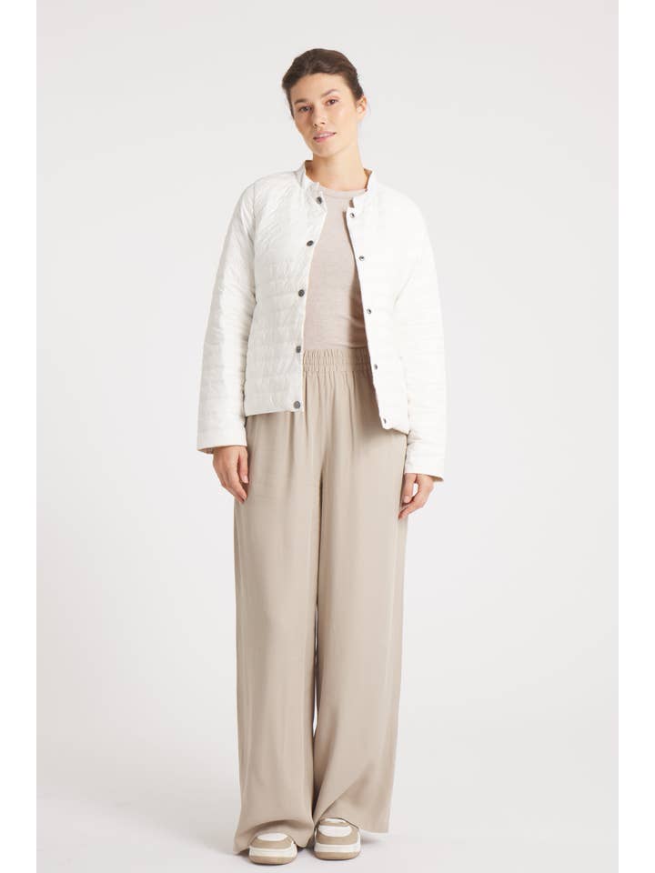 Cotes of London - Vendita all'ingrosso Piumino - Donna - Il Leicester in Matte | Giacca Piumino Reversibile 2 in 1 | Cammello / Avorio