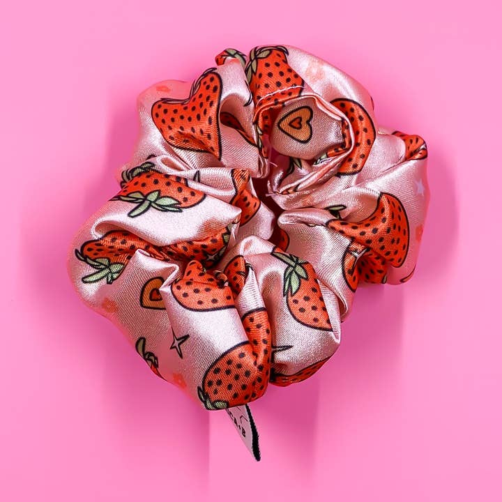 Scrunchie Estrelas de Morango por atacado de Luca and B