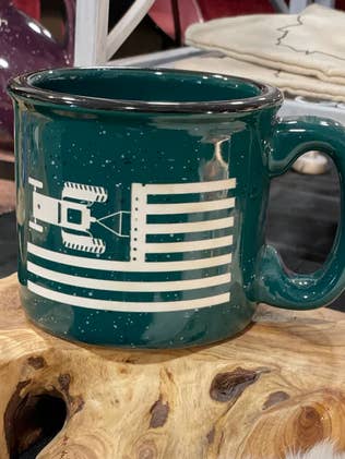 Farmer Farm Field Patriotic Plowing Etched Camp Mug for wholesale by MK Designs
