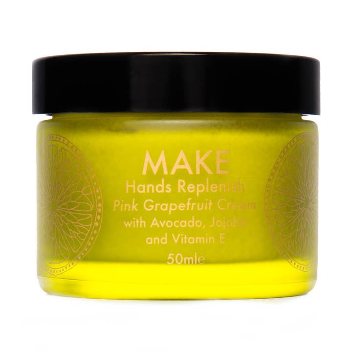 Hands Replenish Pink Grapefruit,Geranium, Ylang Hand Cream for wholesale by MAKE SKINCARE