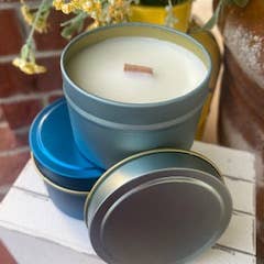 Thy Will Bee Done Apiary - Wholesale Travel Candles - 4oz Private Label Candles, Bulk Soy Wholesale Candles5