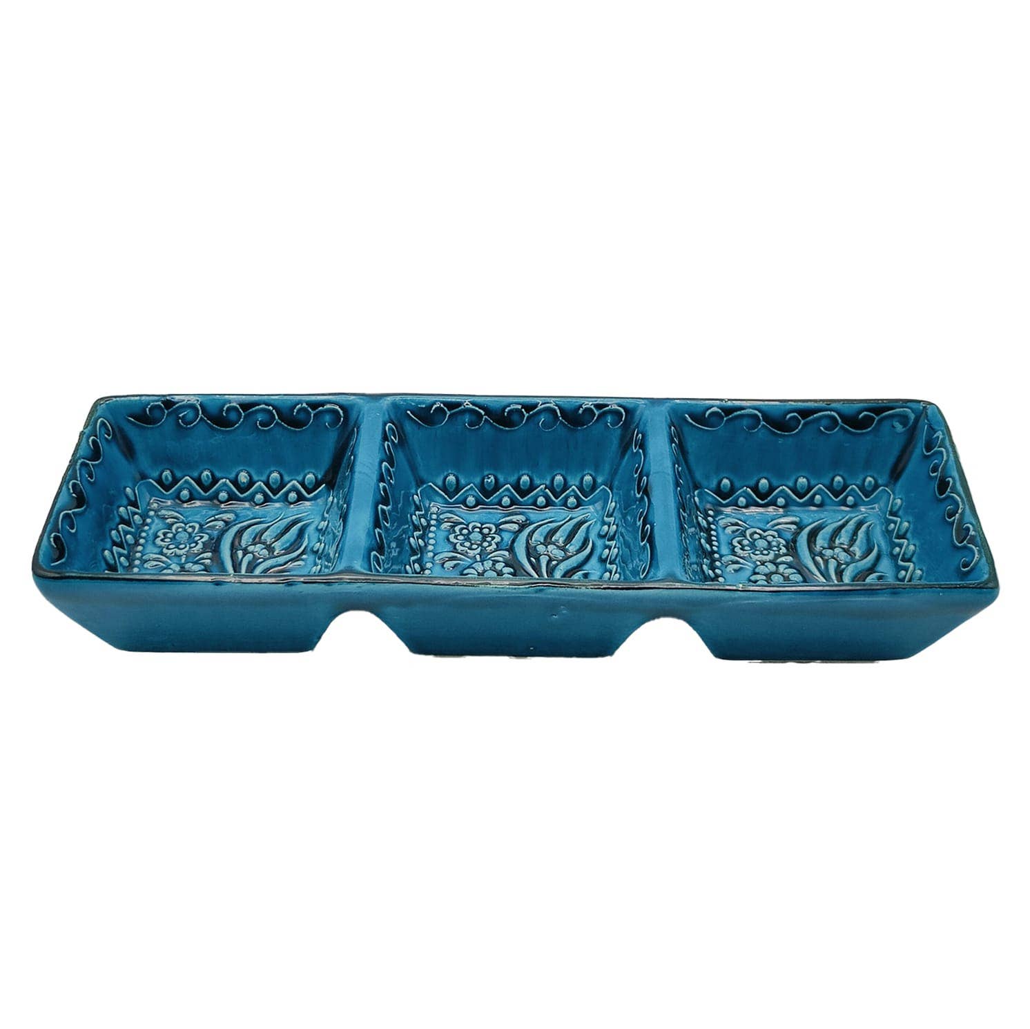 Etnico del Mondo - Wholesale Serve Bowl - Ethnic Elegance Appetizer Set With 3 Turkish Ceramic Bowls#131