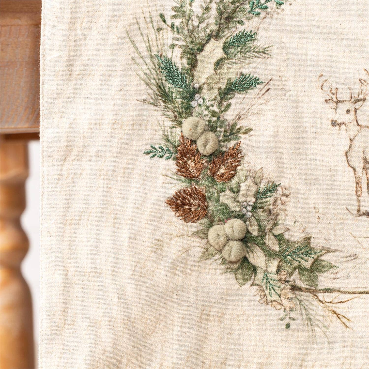 Audrey's Home & Gift – wholesale Table runner – Reversible Table Runner - Holly And Ivy (Pk/02)1