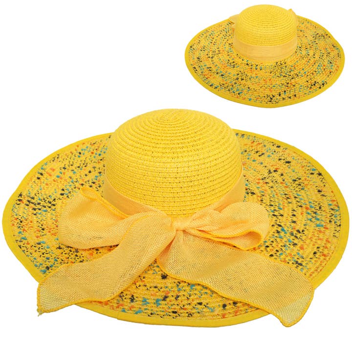 SP Sophia Collection - Wholesale Straw Hat - Women's - Floppy Oversized Wide Brim Straw Woven Sun Hat 12