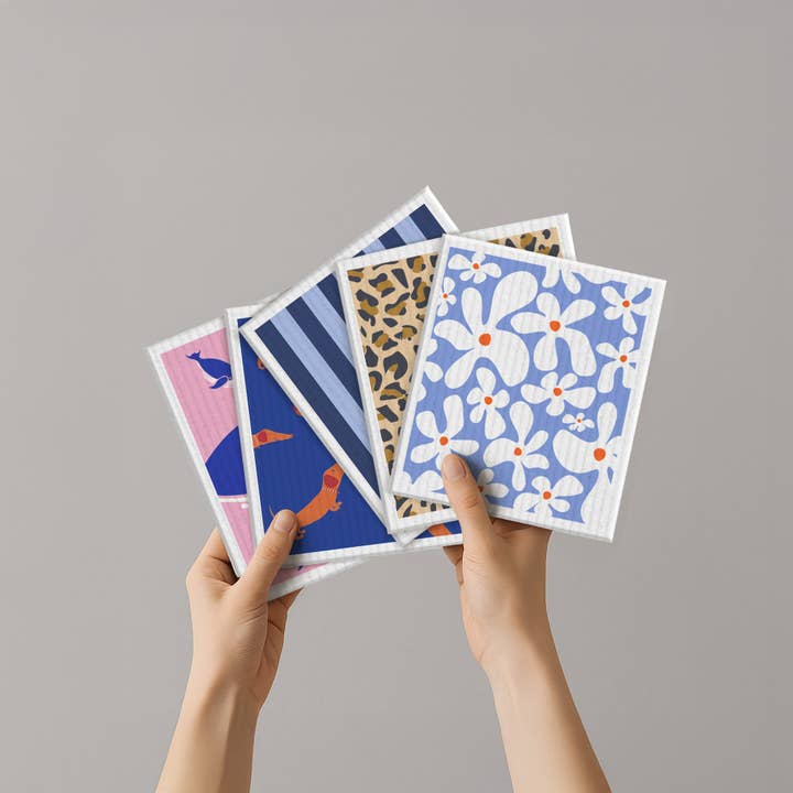 Naturbedacht - Wholesale Dishcloth - Sponge cloth - Flowers - No. 55