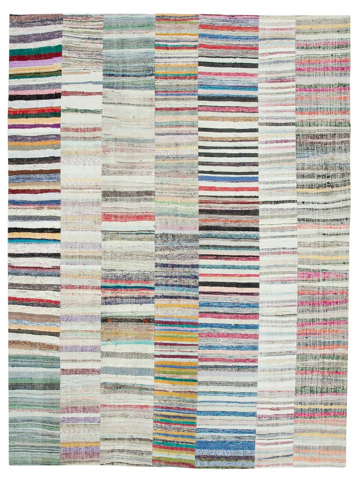 Tapete Kilim Patchwork Bege 10x13 - 36935 por atacado de RUG N CARPET