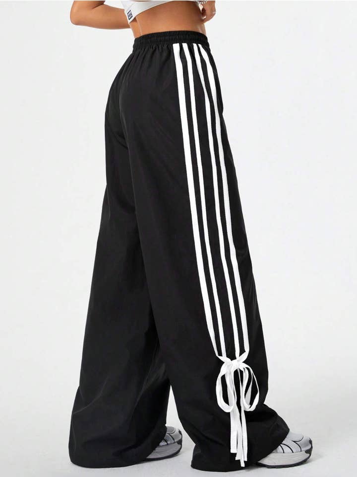 Queen Fashion - Wholesale Pants - Women's - tie waist bow decoration for sports and streetwear17