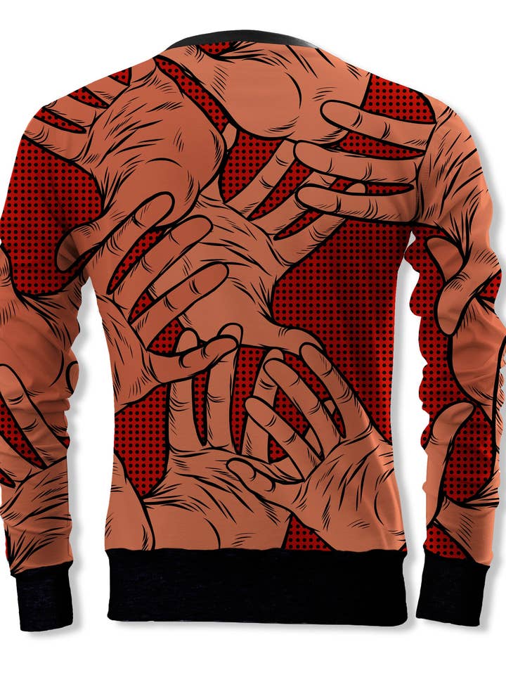 Fishikii galna händer Unisex Sweatshirt | SUD.301 för wholesale av Fishikii