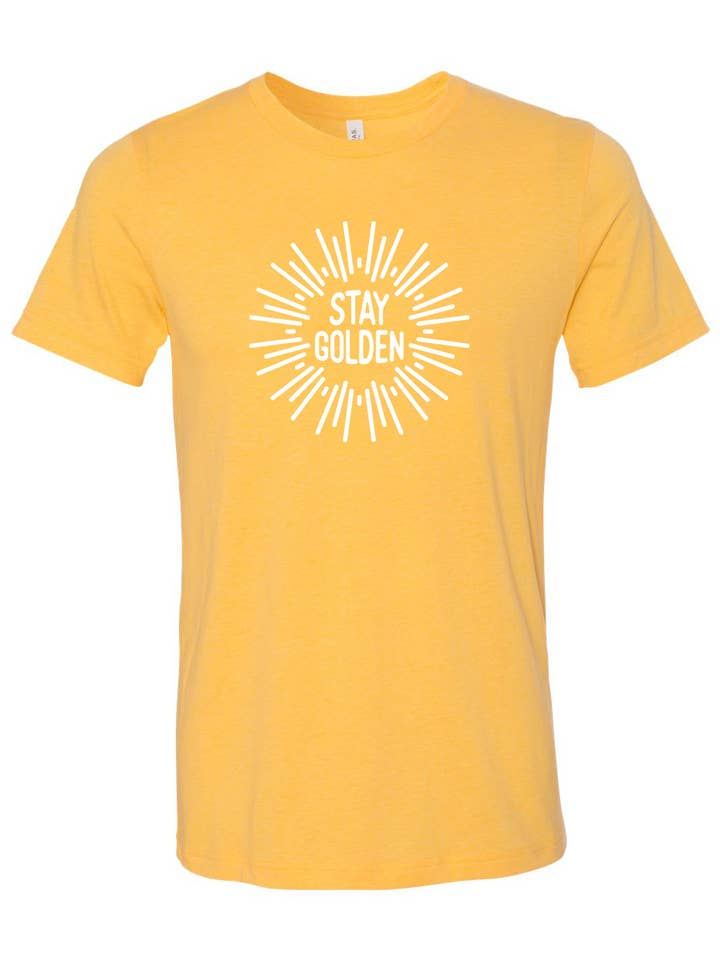 Stay Golden Unisex T-shirt for wholesale by Good Ink