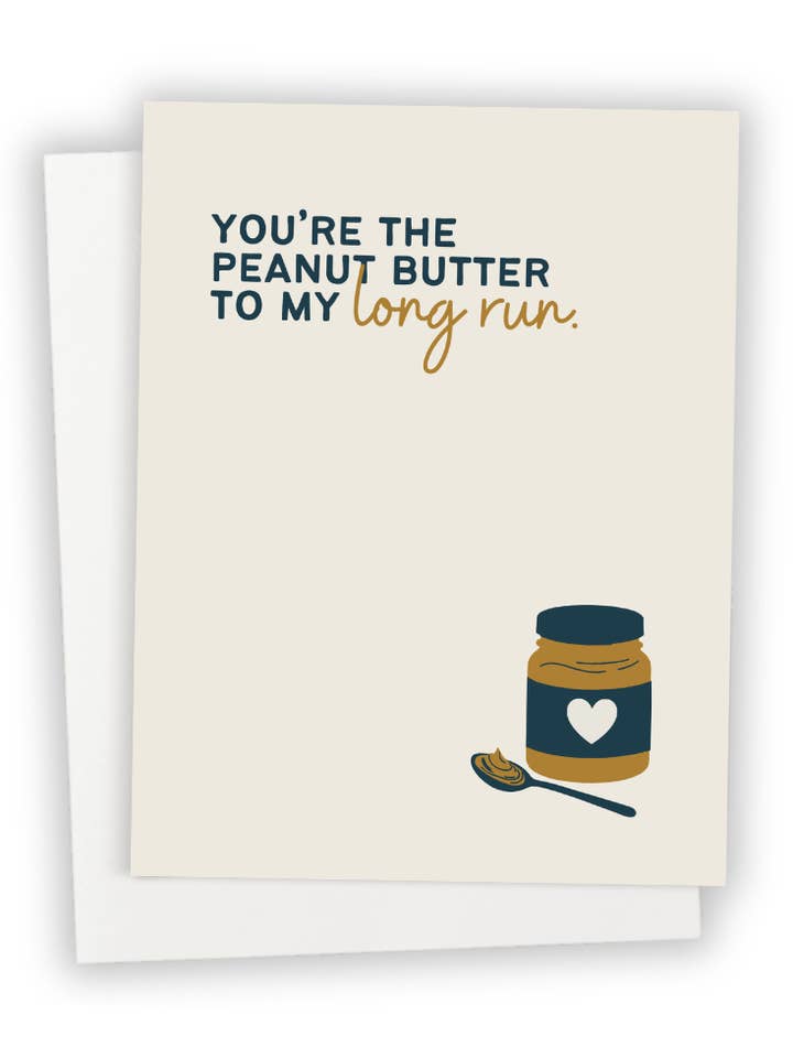 Peanut Butter & Long Runs for wholesale by Send It Greeting Cards