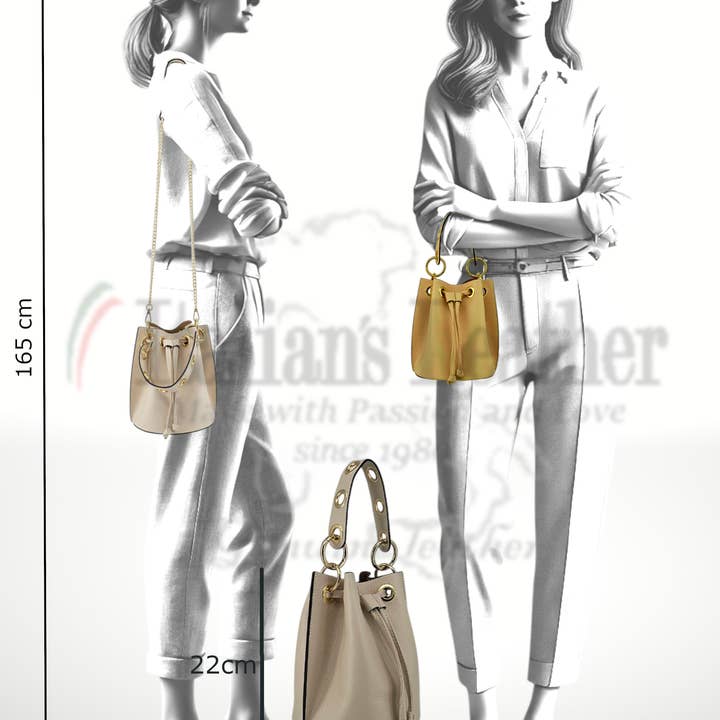 ITALIAN'S LEATHER - Wholesale Shoulder Bag - Women's - King Cowhide Bag 22022647