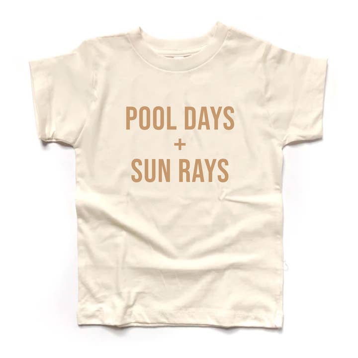 Pool Days + Sun Rays | Chemise d'été pour enfants pour la vente par Holland Ave Clothing
