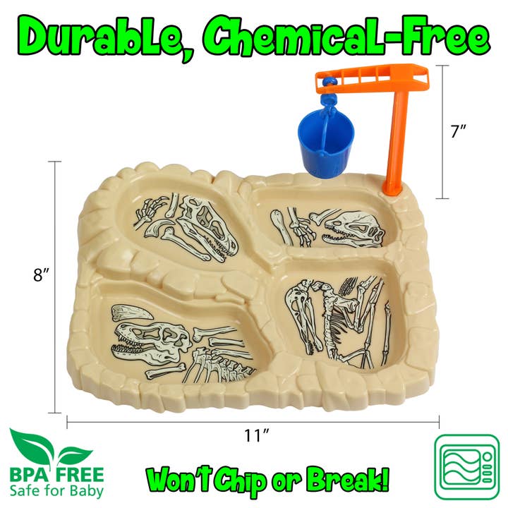 Funwares - Wholesale Dinner Plate - Kids & Baby - Jurassic Excavation Plate – Dinosaur Kids Dinnerware Gift4