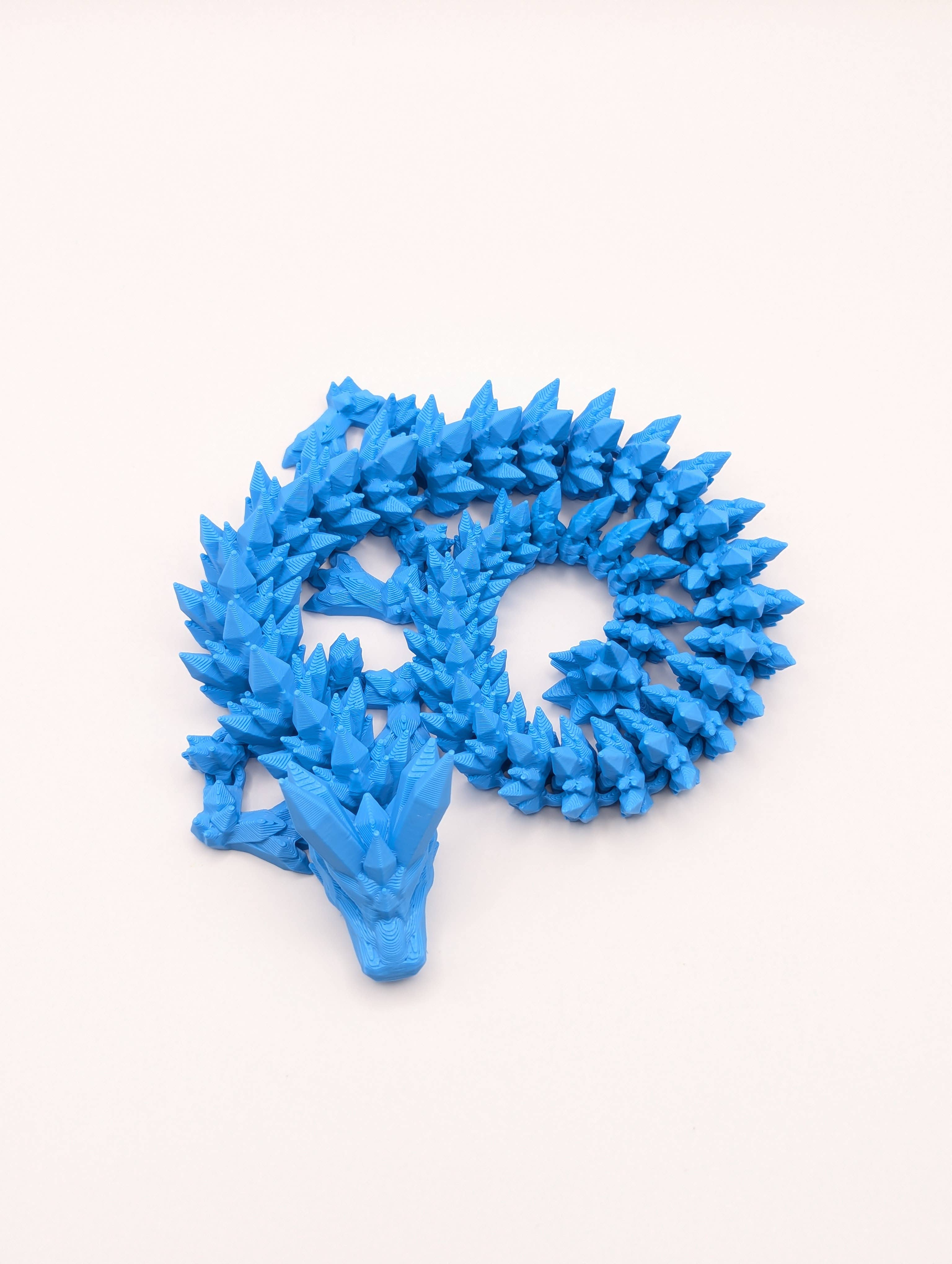 The Midnight Oil - Wholesale Fidget Toy - Kids - 3D Articulated Crystal Dragon (14")12