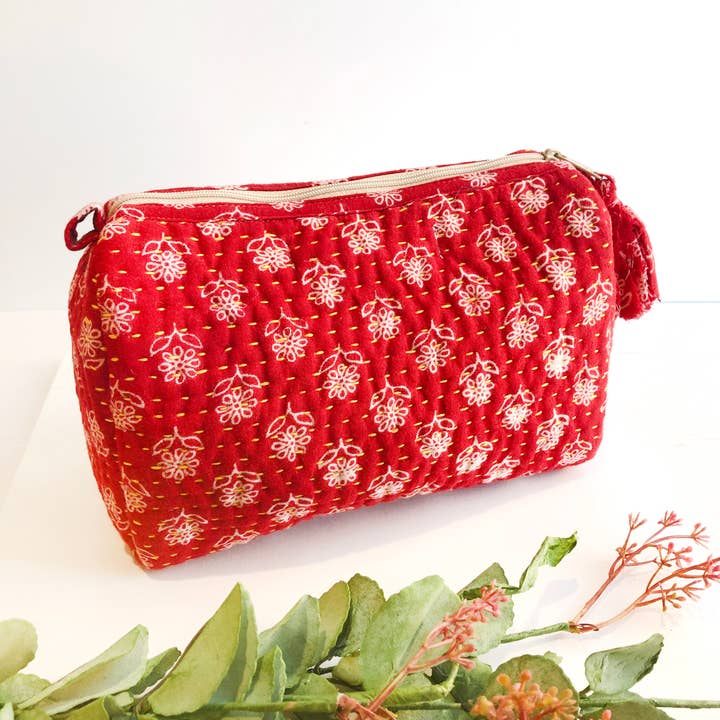 Kantha Pouch for wholesale by WorldFinds