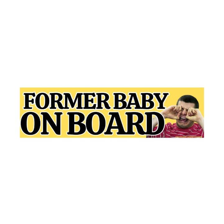 Former Baby on Board for wholesale by Frog Mustard Stickers