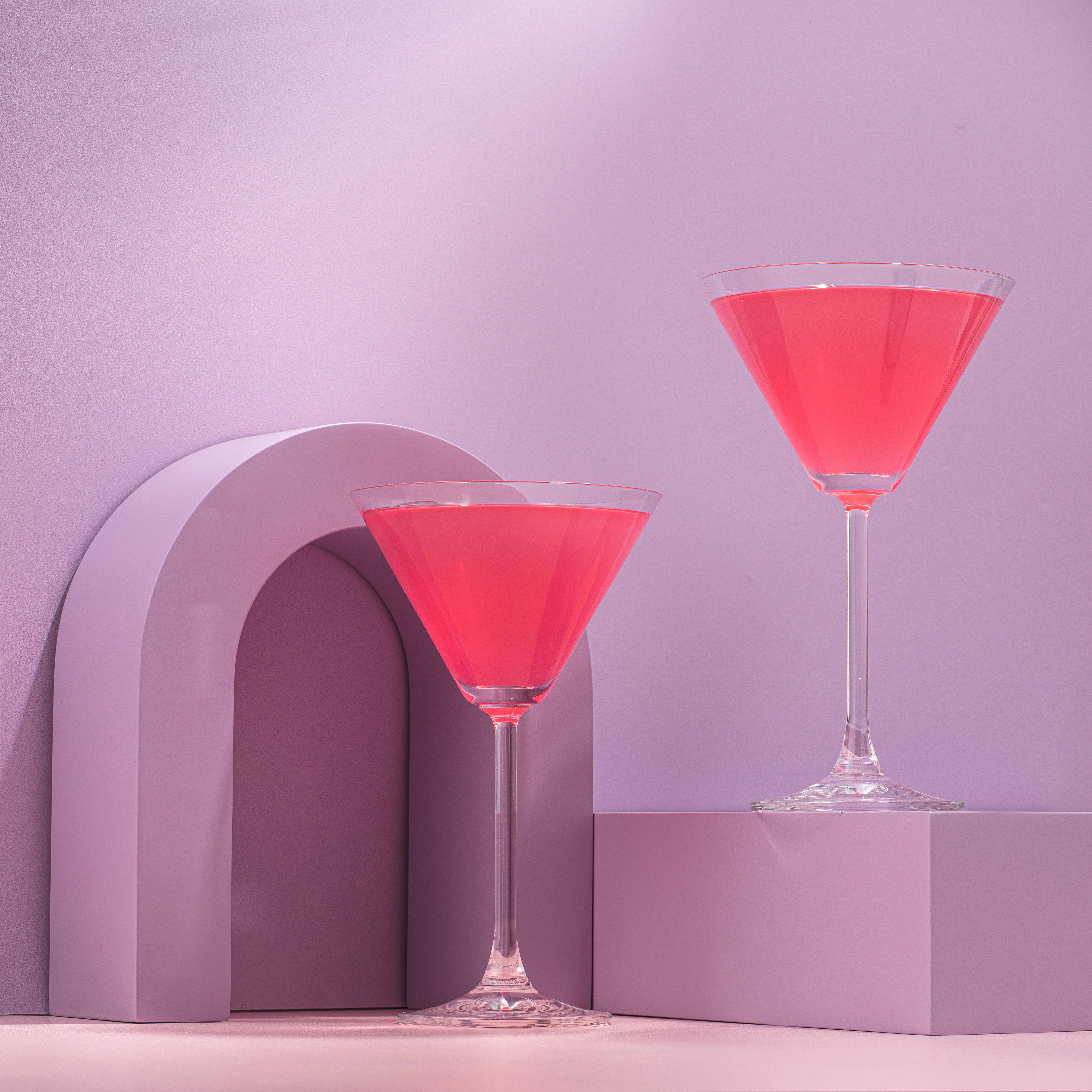 JoyJolt - Wholesale Cocktail/Liquor Glass - Olivia Stemmed Crystal Martini Glasses-Set of 2 or Set of 42