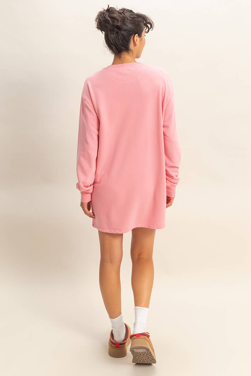 HYFVE – wholesale Dress – Women's – Mineral Washed Oversized Mini Sweatshirt Dress49