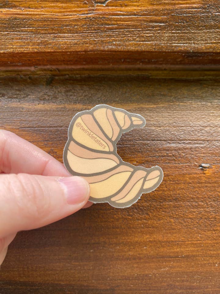 Croissant Vinyl Sticker for wholesale by Designs by Diana - twinkletaters