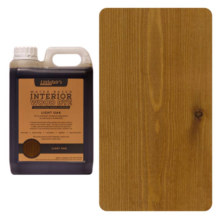 Littlefairs Wood Finishing Products Ltd - Wholesale Furniture Wax/Paint - Wood Stain Water-based - Light Oak