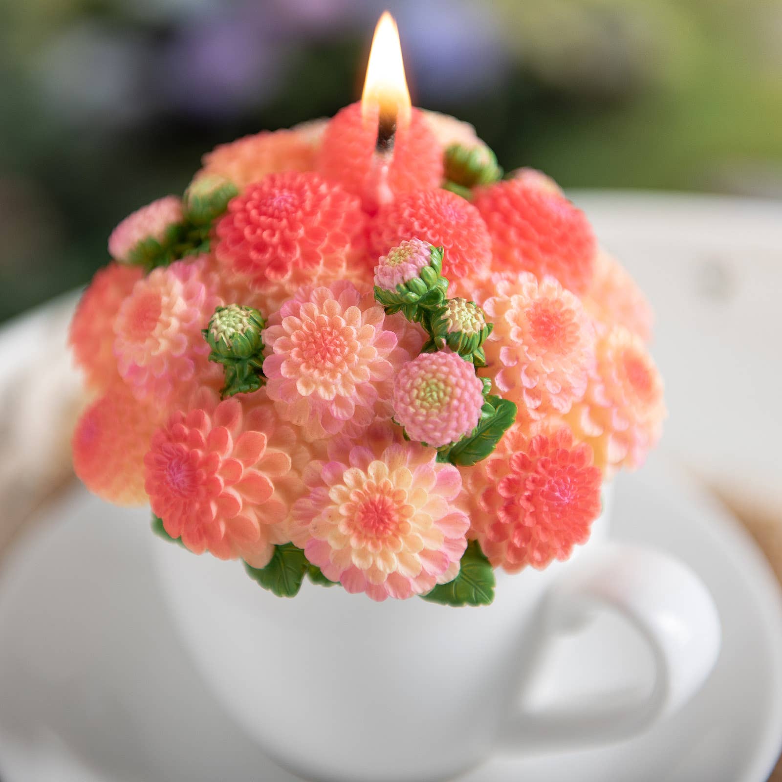 Southlake Gifts Canada - Wholesale Novelty Candle - Dahlia Candle Bouquet - Orange2