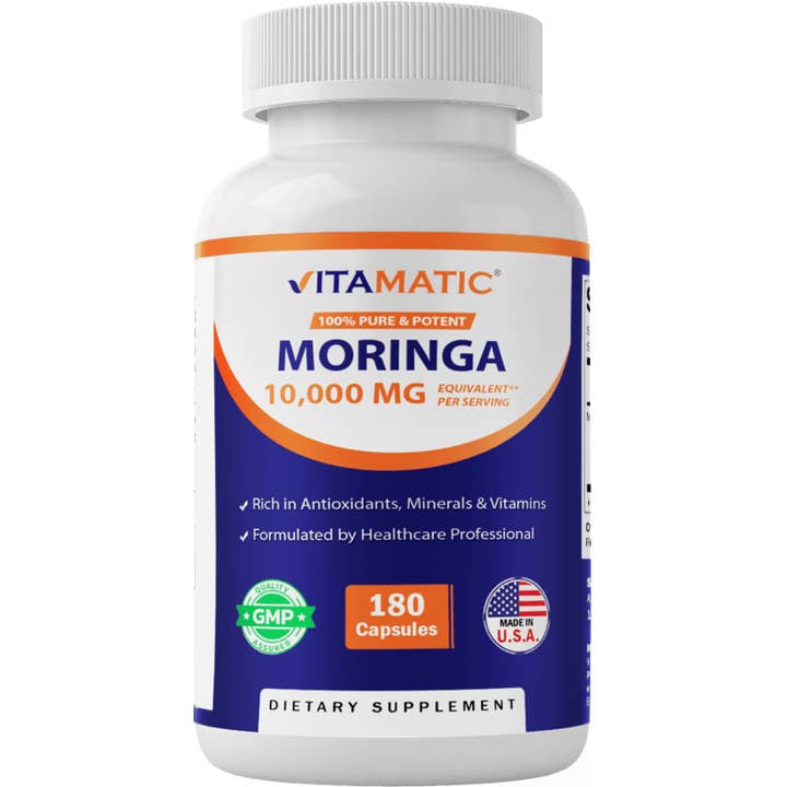 Vitamatic | Moringa 10,000mg | 180 Capsules for wholesale by Vitamatic