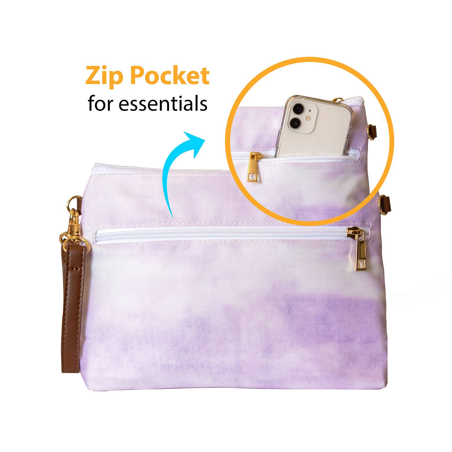 Bumco - Wholesale Diaper Bag - Baby - Bumco Diaper Clutch- Purple Tie Dye6