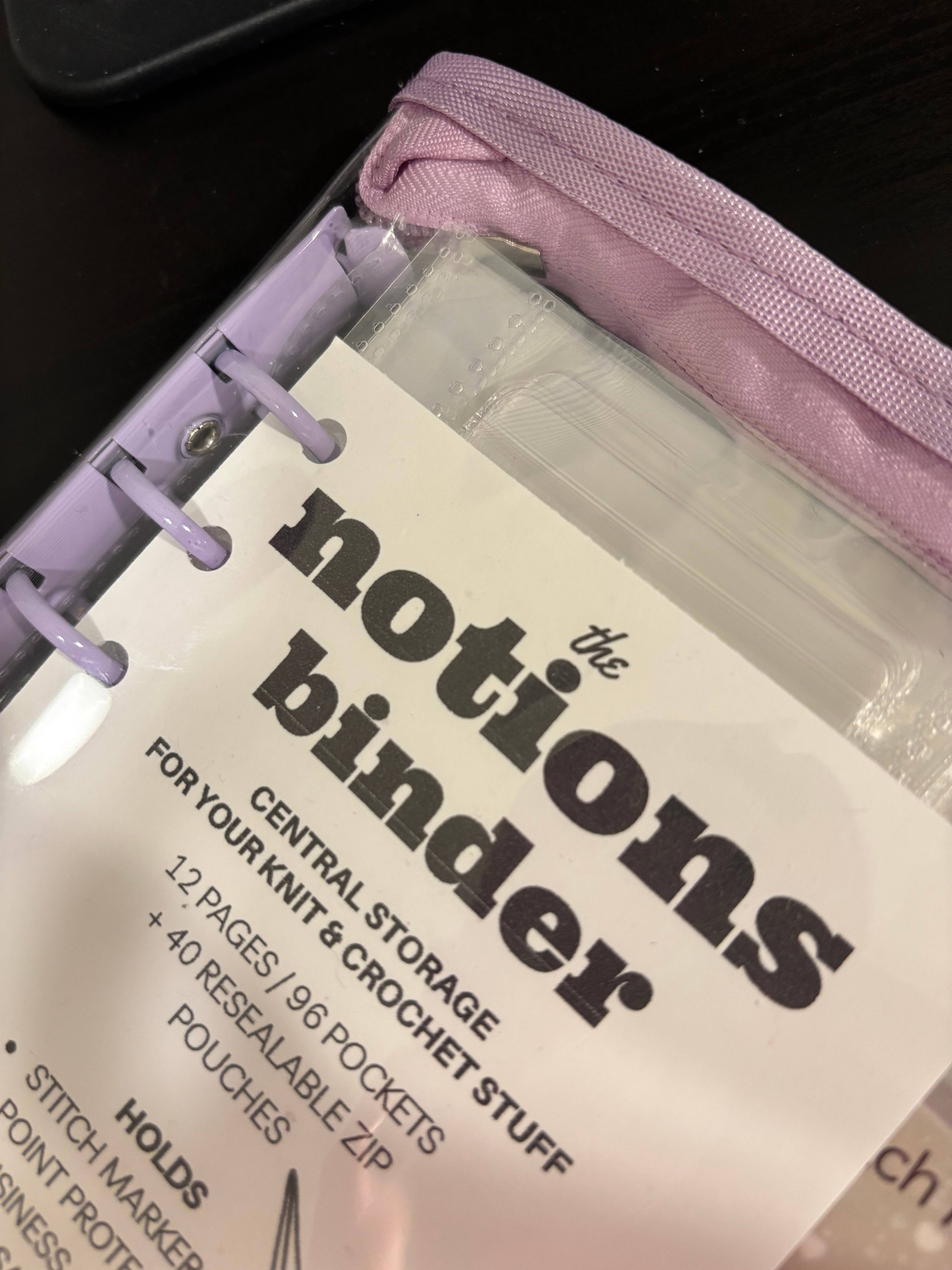 Comma Craft Co - Wholesale Knitting/Crochet Supplies - The Notions Binder - Deluxe Knitting and Crochet Organizer2