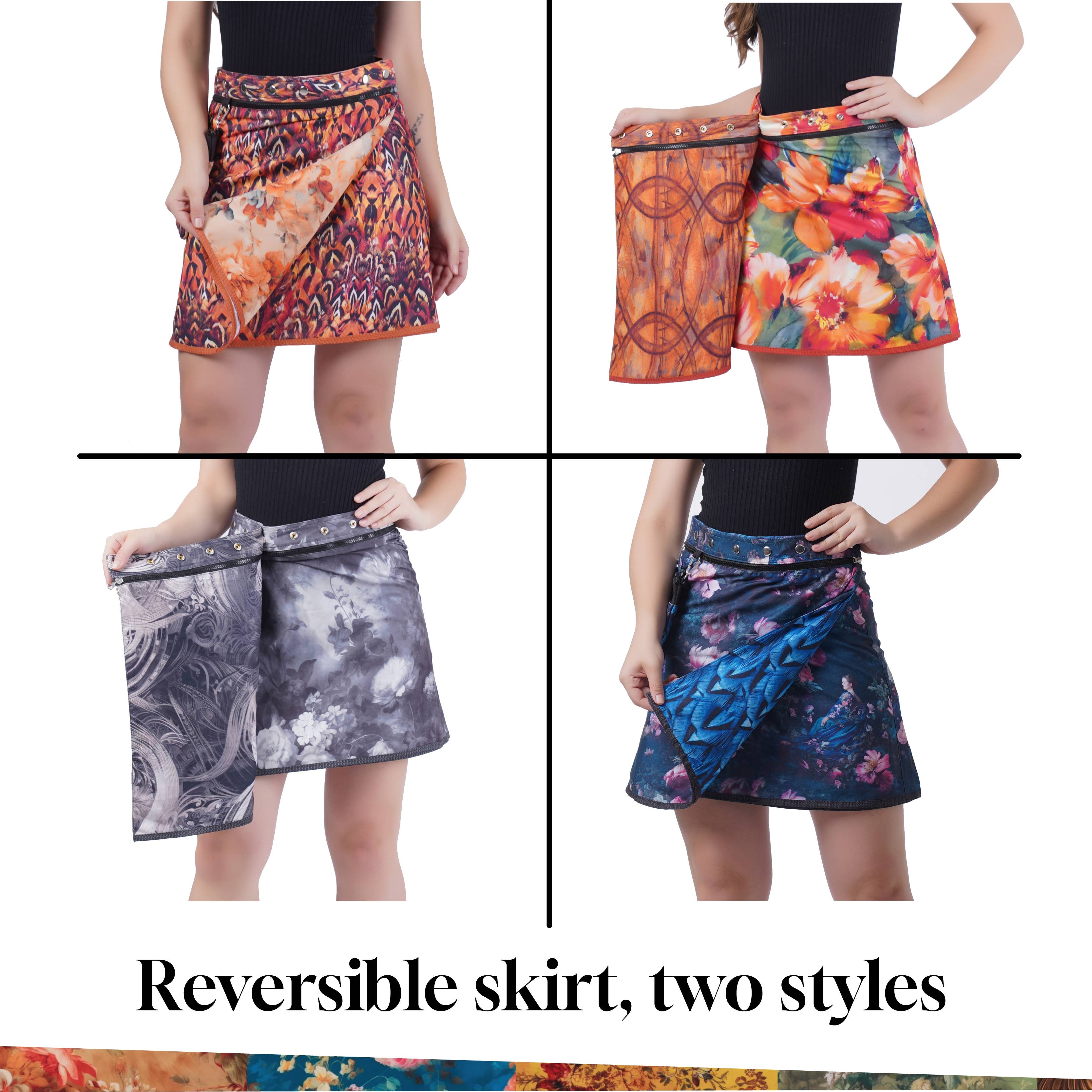 NieR ASYMMETRY UNISEX SKIRT【DAHLIA】 ASYMMETRY TWO-TONE UNISEX SKIRT【彼岸花】 | NIER CLOTHING
