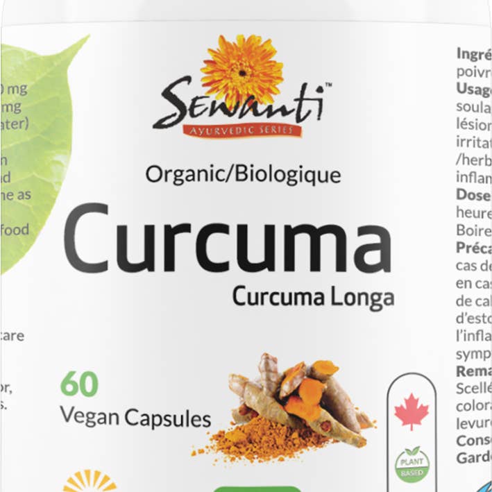 Økologiske Curcumin 95% ekstraktkapsler for engroshandel hos Sewanti Ayurvedic Series