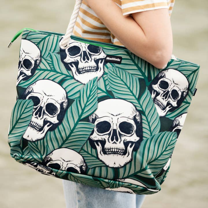 Zapps Clothing - Venta al por mayor Bolsa de playa - Bolso de hombro Skullistic Tropic Skulls para playa8