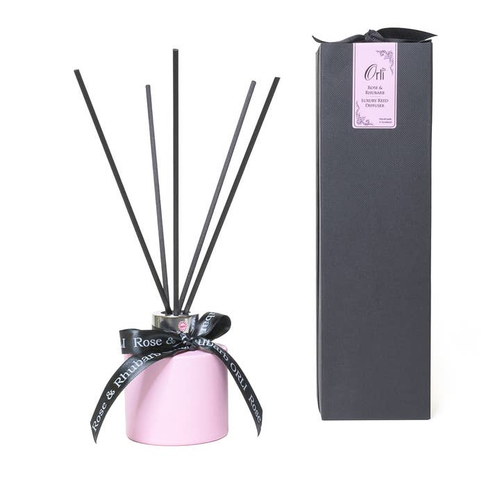 Reed Diffuser - Rose & Rhubarb for wholesale by Orli Massage Candles