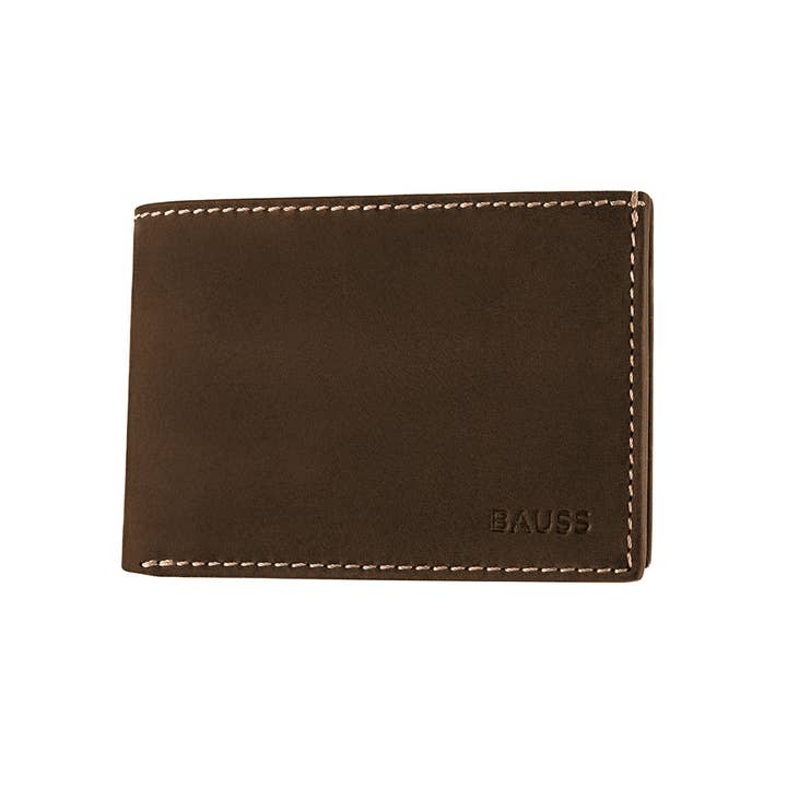 Cartera de piel para hombre con protección RFID y monedero. para venta al por mayor de Lupel & Rubre