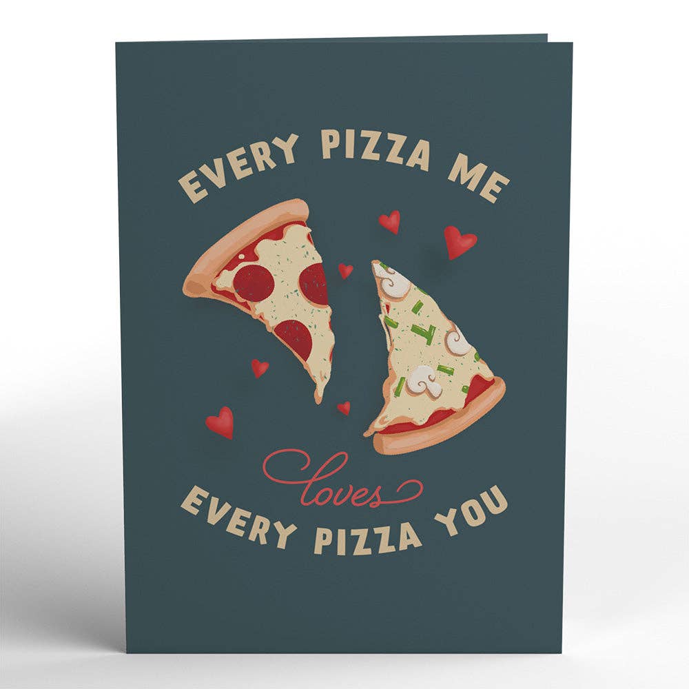 Lovepop Cards - Wholesale Love Card - Pizza Valentine 5''x7'' Card, Pop-Up Cards6