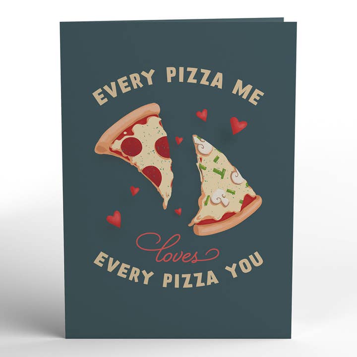 Lovepop Cards - Wholesale Love Card - Pizza Valentine 5''x7'' Card, Pop-Up Cards6