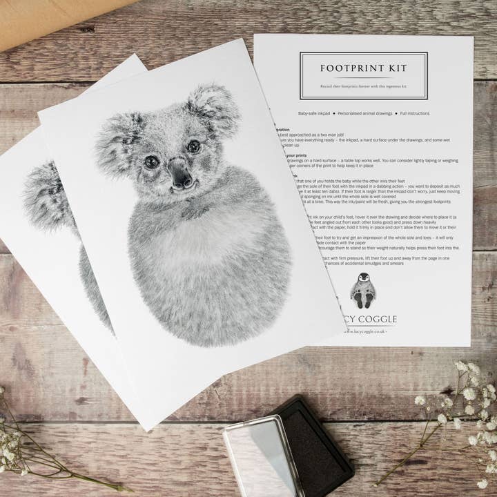Lucy Coggle Designs – wholesale Hand- och fotavtryckskit - Barn och baby – Baby Koala Fotavtryckssats3