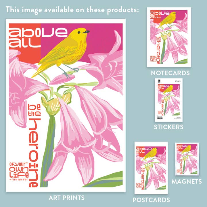 Rigel Paper – wholesale Magnet – RIN-01 Be The Heroine Inspirational Quote Magnet1