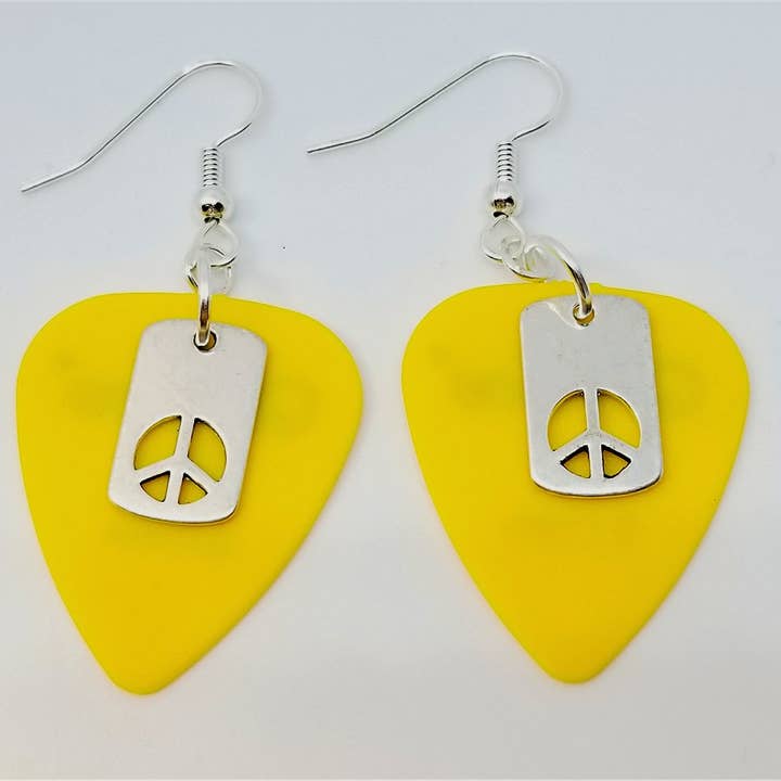 Simply Raevyn - Wholesale Dangle Earrings - Small Peace Sign Cut Out Charm Earrings10