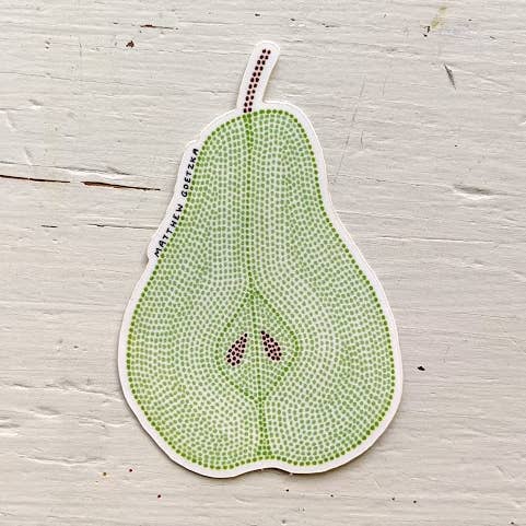 Pear Sticker for wholesale by Matthew Goetzka ~ The Patient Artist