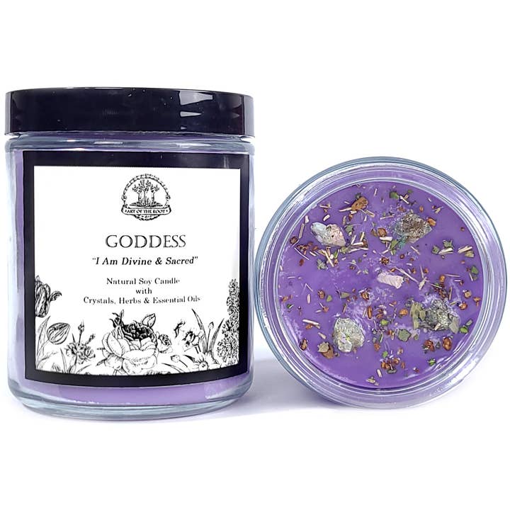 Goddess Affirmation Soy Candle for wholesale by Art of the Root